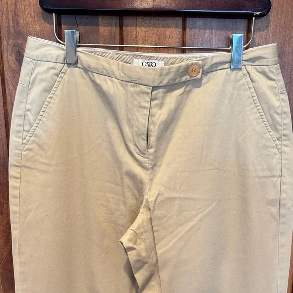 Cato Khaki Button-Front Pants - Picture 7 of 8